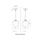 Z-Lite Laurent Outdoor Pendant, 1-Light, 8 In.W x 9 In.H, Black/Opal 597P8-BK - alternate 3